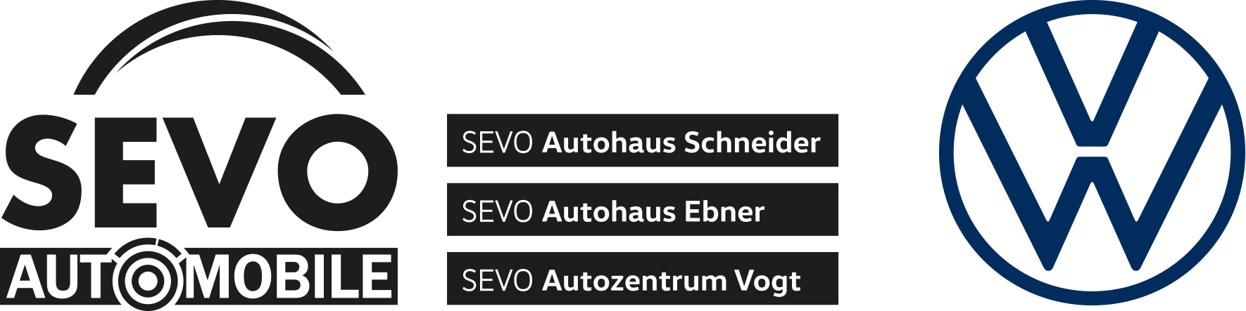 Sevo Graphics SEVO Automobile – 3 Partner. 5 Marken. 1 Leidenschaft. Das Auto.